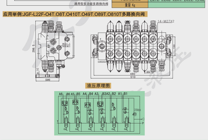 多功能多路换向阀