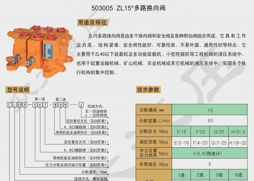 多路换向阀厂家